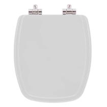 Tampa de Privada Poliéster Soft Close Primula Plus Cinza Claro para louça Fiori 6lpf