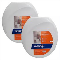 Tampa De Privada Sanitária Oval Leve E Macia Tigre Kit C/2 Tampa De Privada Sanitária Oval Leve E Macia Tigre Kit C/2