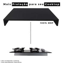 Tampa de proteção para cooktop de 1 boca com dimensões de até 31cm x 52cm cor Preto