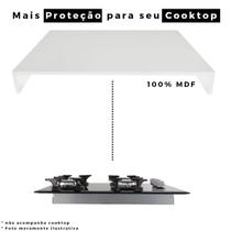 Tampa de proteção para cooktop de 4 bocas com dimensões de até 60cm x 52cm cor Branco