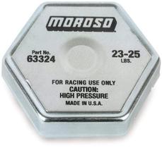 Tampa de radiador Moroso 63324, mola de aço inoxidável de 24 libras