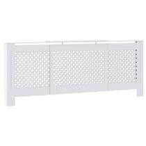 Tampa de radiador vidaXL Modern White MDF de comprimento ajustável Tampa de radiador vidaXL Modern White MDF de comprimento ajustável