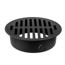 Tampa de ralo de piso Antrader 15 cm em aço inoxidável preto Tampa de ralo de piso Antrader 15 cm em aço inoxidável preto