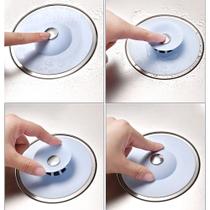 Tampa De Ralo Pia Universal De Silicone Filtro Anti Cabelos / ralo silicone