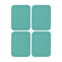 Tampa de recipiente MRX Solutions 19,7 x 14,6 cm de plástico, pacote com 4