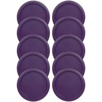 Tampa de recipiente MRX Solutions, 5 polegadas, tampas de reposição roxas, pacote com 10 Tampa de recipiente MRX Solutions, 5 polegadas, tampas de reposição roxas, pacote com 10