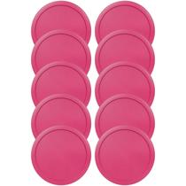 Tampa de recipiente: tampas de reposição de plástico MRX Solutions de 6", pacote com 10 Tampa de recipiente: tampas de reposição de plástico MRX Solutions de 6", pacote com 10