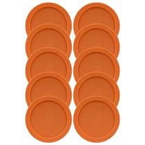 Tampa de recipiente: tampas de reposição de plástico MRX Solutions de 6", pacote com 10 Tampa de recipiente: tampas de reposição de plástico MRX Solutions de 6", pacote com 10