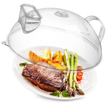 Tampa de respingos de micro-ondas WENWELL com vaporizador de água de 25 cm Tampa de respingos de micro-ondas WENWELL com vaporizador de água de 25 cm