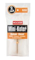 Tampa de rolo de pintura Wooster Mini-Koter 4" Mohair Blend, pacote com 4 Tampa de rolo de pintura Wooster Mini-Koter 4" Mohair Blend, pacote com 4