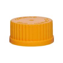 Tampa de Rosca Corning 1395-45LTC GL45 Laranja de Polipropileno com Vedação para Frasco de Meio Pyrex (Caixa com 20)