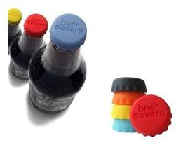 Tampa De Silicone Garrafa Cerveja Refrigerante Suco 6 Peças