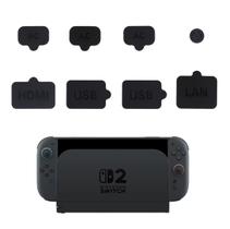 Tampa de Silicone Protetor Anti Poeira Para Nintendo Switch 2 Tampa de Silicone Protetor Anti Poeira Para Nintendo Switch 2