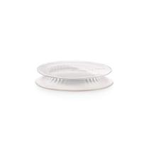 Tampa de Silicone Redonda Flexível 3 Peças Reutilizável para Cozinha Branca Lékué Tampa de Silicone Redonda Flexível 3 Peças Reutilizável para Cozinha Branca Lékué