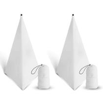 Tampa de suporte de alto-falante PRORECK branca x 2 para suporte de 1,8 m Tampa de suporte de alto-falante PRORECK branca x 2 para suporte de 1,8 m