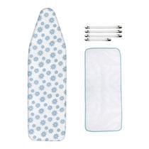 Tampa de tábua de passar roupa Dalykate 15x54 com borda elástica e almofada Tampa de tábua de passar roupa Dalykate 15x54 com borda elástica e almofada