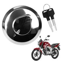 Tampa de Tanque de Combustível Honda CG Titan 150 2004 a 2015 Modelo Original Cromada Alta Qualidade Vedação Com 02 Chaves Tampa de Tanque de Combustível Honda CG Titan 150 2004 a 2015 Modelo Original Cromada Alta Qualidade Vedação Com 02 Chaves