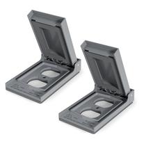 Tampa de tomada elétrica externa ELEGRP 1-Gang 12,32x7,16 cm