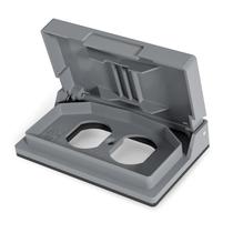 Tampa de tomada elétrica externa ELEGRP 1-Gang Grey, 1 pacote