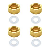 Tampa de tubo Joywayus Brass 1/2 NPS Female Thread (3/4 ID) x4