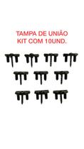 Tampa de União para Porta Sanfonada Kit com 10und