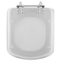 Tampa de Vaso Acrilico Transparente Debba para bacia Roca 6lpf
