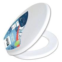 Tampa De Vaso Almofadado Assento Universal Oval Duda branco