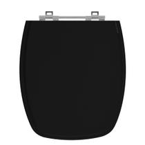 Tampa de Vaso Amarilis Preto para Bacia Fiori em MDF Laqueado