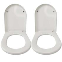 Tampa de Vaso Amortecedor Kit 2 Soft Close Assento Sanitario Banheiro Privada Lavabo Premium Moderno Casa Resistente