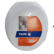 Tampa De Vaso Assento Sanitário Almofada Oval Branco Tigre