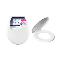 Tampa de Vaso Assento Sanitário Almofadado Branco Clássico