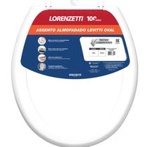 Tampa De Vaso Assento Sanitário Almofadado Oval Branco