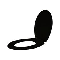 Tampa de Vaso Assento Sanitário Duratti Oval Universal PP Lorenzetti Preto
