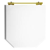 Tampa de Vaso Atrium Branco para bacia Incepa Com Ferragem Dourada Tampa de Vaso Atrium Branco para bacia Incepa Com Ferragem Dourada