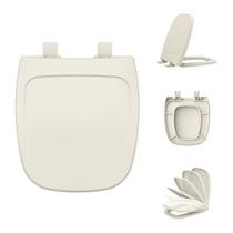 Tampa de Vaso Celite City Soft Close Branco Anatômico em Polipropileno Compatível Deca Flex Tupan