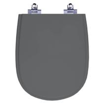 Tampa De Vaso Com Amortecedor Paris Cinza Quartzo Ideal Std Tampa De Vaso Com Amortecedor Paris Cinza Quartzo Ideal Std