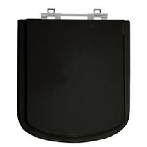 Tampa de Vaso Debba Preto para Bacia Roca de MDF Laqueado Tampa de Vaso Debba Preto para Bacia Roca de MDF Laqueado