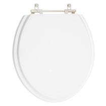 Tampa de Vaso em MDF Fiori Branco para bacia Fiori