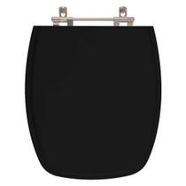 Tampa de Vaso em MDF Primula Plus Preto para bacia Fiori Tampa de Vaso em MDF Primula Plus Preto para bacia Fiori