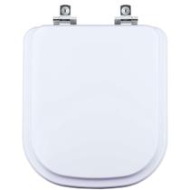 Tampa de Vaso Laqueado com Amortecedor Debba Square Branco para vaso Roca 6lpf