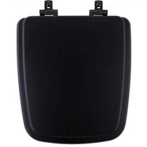Tampa de Vaso MDF Com Fechamento Lento Boss Matte Black para Louça Incepa com Ferragem Preta Tampa de Vaso MDF Com Fechamento Lento Boss Matte Black para Louça Incepa com Ferragem Preta