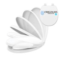 Tampa de Vaso Oval Deca Ravena Soft Close Tupan Assento Sanitário com Fechamento Suave e Fixadores Ajustáveis