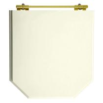 Tampa de Vaso Poliester Atrium Biscuit para bacia Incepa Com Ferragem Dourada Tampa de Vaso Poliester Atrium Biscuit para bacia Incepa Com Ferragem Dourada