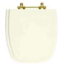 Tampa de Vaso Poliéster Avant Plus Biscuit para bacia Incepa com Ferragem Dourada Tampa de Vaso Poliéster Avant Plus Biscuit para bacia Incepa com Ferragem Dourada
