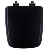 Tampa de Vaso Poliéster Com Amortecedor Boss Matte Black (Preto Fosco) para Bacia Incepa com Ferragem Preta Tampa de Vaso Poliéster Com Amortecedor Boss Matte Black (Preto Fosco) para Bacia Incepa com Ferragem Preta
