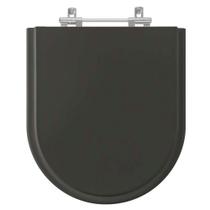 Tampa de Vaso Poliester Smart Noite Preto Fosco para Bacia Celite 6lpf Tampa de Vaso Poliester Smart Noite Preto Fosco para Bacia Celite 6lpf