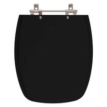 Tampa de Vaso Primula Plus Preto Para Bacia Fiori