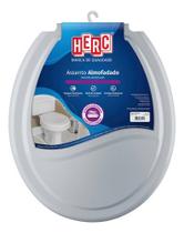 Tampa De Vaso Sanitário Almofadado Universal Oval Cz Claro Cor Cinza