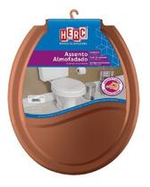 Tampa De Vaso Sanitário Almofadado Universal Oval Ocre 6lpf