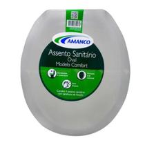 Tampa de Vaso Sanitário Assento Almofadado Branco Amanco